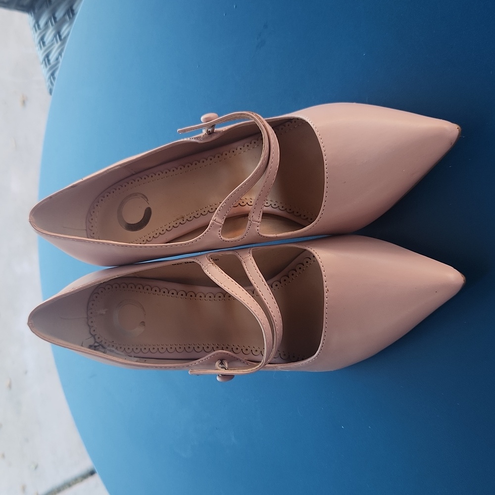 Journee Collection Pink Mary Jane Heels
